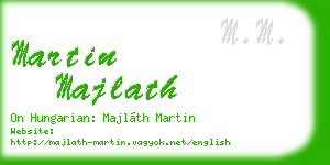 martin majlath business card